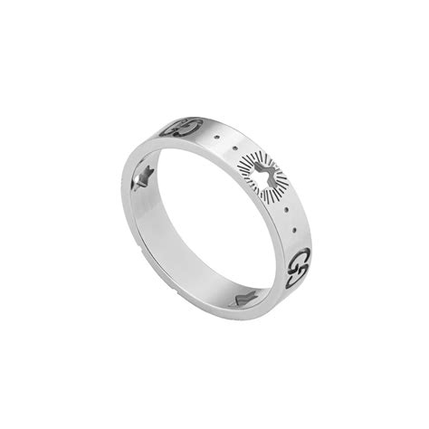 gucci ybc607339002|Gucci White gold ring .